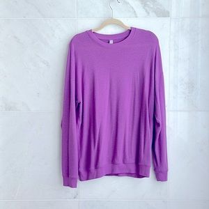 Alo Yoga Soho Pullover Orchid Size Small